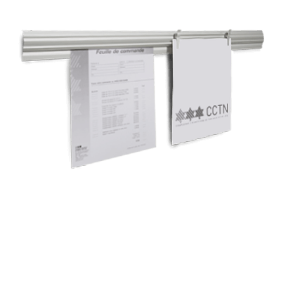 Aluminum display moulding for displaying or pinning documents