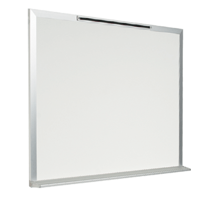 Tableau Blanc Magnétique Effaçable à Sec avec Cadre en Aluminium 100x80cm